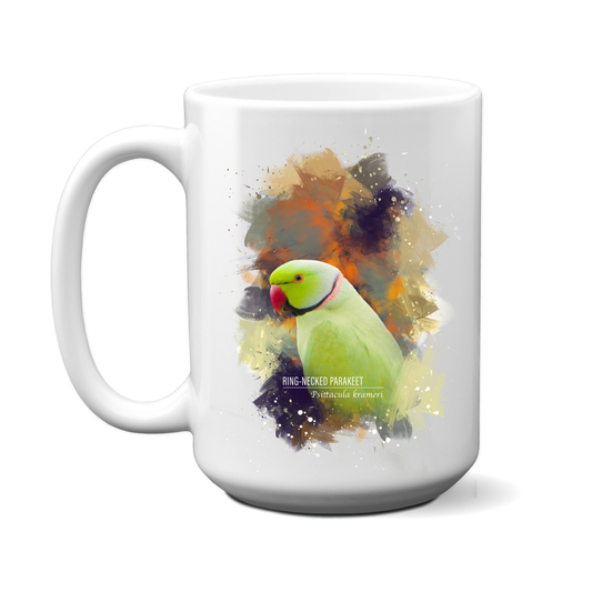 Ring Necked Parakeet Splash Mug