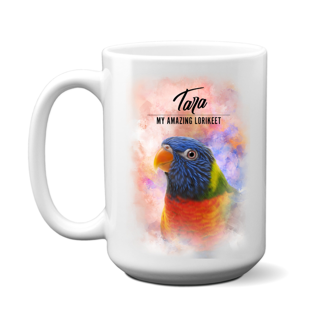 Personalized Rainbow Lorikeet Mug