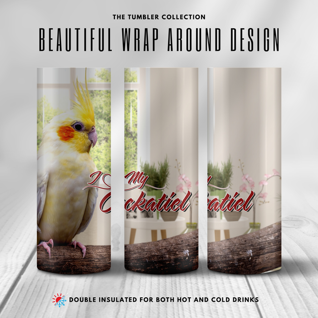 White Cockatiel Tumbler